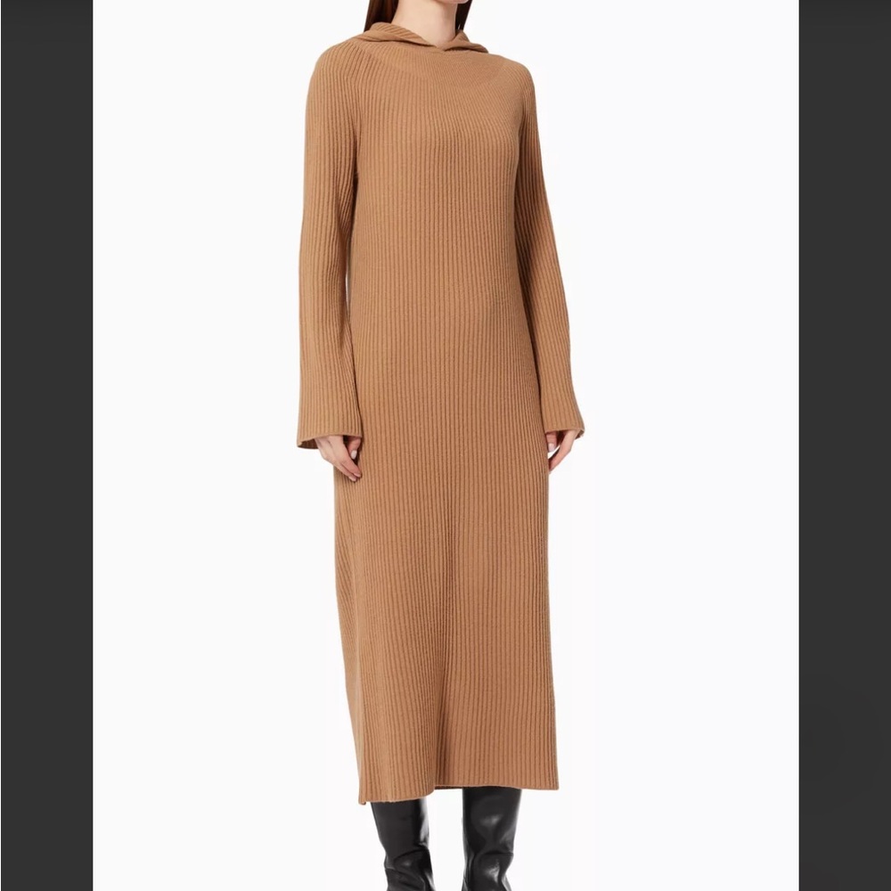 Theory Hooded Wool Dress